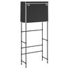 vidaXL Raft de mașină de spălat 2 polițe negru 71x29,5x170,5 cm fier