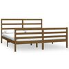 vidaXL Cadru de pat Super King, maro miere, 180x200 cm, lemn masiv pin