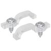 vidaXL Clipuri LED pentru Strip 23,8 mm 2 buc. Transparent