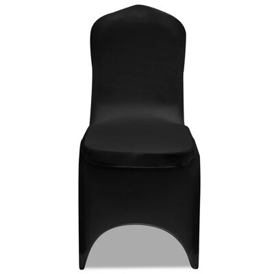 vidaXL Huse de scaun, elastice, 100 buc, negru