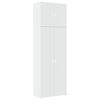 vidaXL Dulap &icirc;nalt, alb, 80x42,5x249 cm, lemn prelucrat