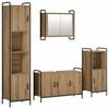 vidaXL Set dulap baie 4 buc. Stejar Artizanal 40 x 36 x 181 cm