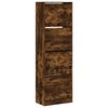 vidaXL Pantofar cu 4 sertare rabatabile, stejar fumuriu, 60x34x187,5cm