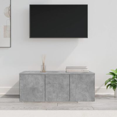 vidaXL Comodă TV, gri beton, 80 x 34 x 30 cm, PAL
