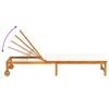 vidaXL Șezlong 2 pcs Maro Lemn Solid de Acacia