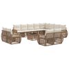 vidaXL Set de canapele pentru grădină 13 pcs Bej și alb crem poliratan