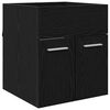 vidaXL Dulap de chiuvetă Stejar Negru 41 x 38,5 x 46 cm Lemn prelucrat