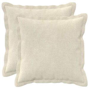 vidaXL Husă pentru pernă 2 pcs HOUTEN Crem 35 x 35 cm