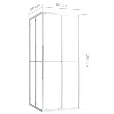 vidaXL Cabină de duș, 80x80x180 cm, ESG