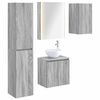 vidaXL Set dulap baie 5 pcs Sonoma gri 53 x 15,5 x 70 cm