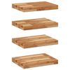 vidaXL Rafturi suspendate 4 buc. 40x30x4 cm lemn masiv acacia netratat