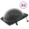 vidaXL &Icirc;ncălzitor solar pentru piscină 2 buc. 75x75x36cm HDPE aluminiu