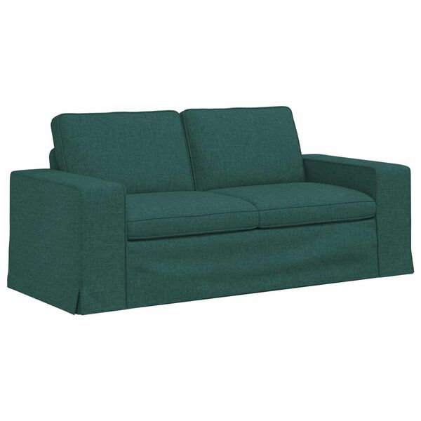 vidaXL Canapea 140cm Verde &icirc;nchis Metal