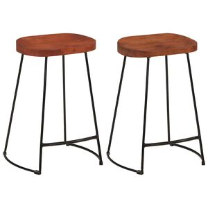 vidaXL Scaune de bar Gavin 2 buc. 45x40x63 cm lemn masiv de mango
