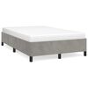 vidaXL Cadru de de pat fără saltea Gri deschis 120x190 cm catifea