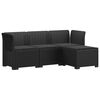 vidaXL Sofa de Grădină 4-Locuri cu Perne Aspect Ratan PP Antracit