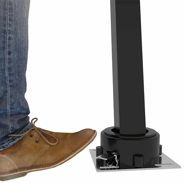 vidaXL Copertină autonomă retractabilă manual, antracit, 350x250 cm