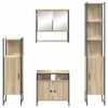 vidaXL Set de mobilier pentru baie 4 pcs Stejar Sonoma Lemn compozit