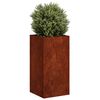 vidaXL Jardinieră Rusty 40x40x80 cm Oțel pentru intemperii