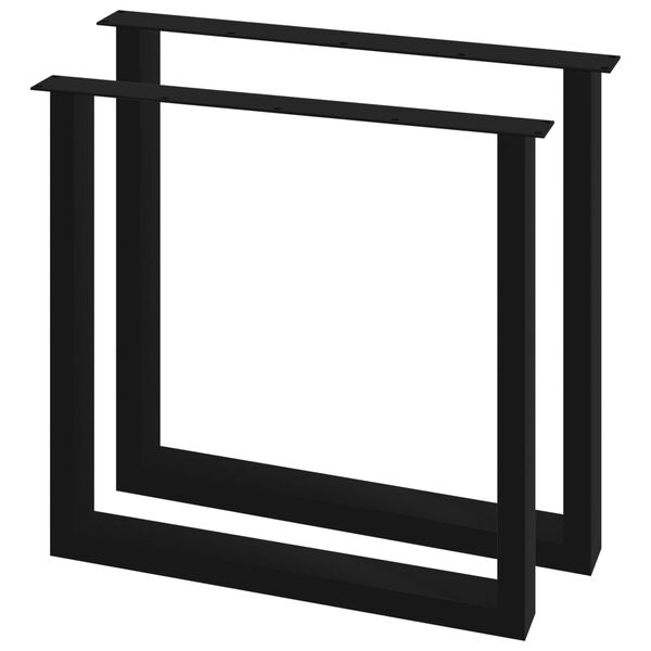 vidaXL Picioare de masă cu cadru &icirc;n O, 2 buc., 80 x 72 cm