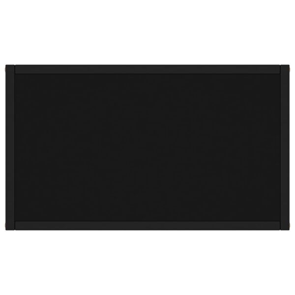 vidaXL Masă consolă, negru, 60x35x75 cm, sticlă securizată