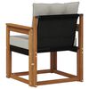 vidaXL Set de canapele de exterior Lemn solid de Acacia și Textilene