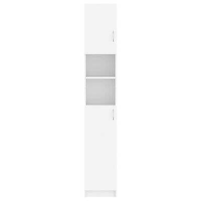 vidaXL Dulap de baie, alb, 32x25,5x190 cm, lemn prelucrat
