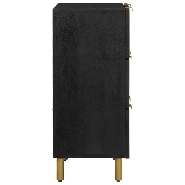 vidaXL Dulap, negru, 60x33x75 cm, lemn prelucrat