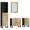 vidaXL Set mobilier de baie, 4 piese, lemn masiv recuperat