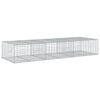 vidaXL Coș gabion cu capac, 300x100x50 cm, fier galvanizat