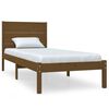 vidaXL Cadru de pat single, maro miere, 90x190 cm, lemn masiv