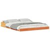 vidaXL Cadru de pat Maroniu cerat 160 x 200 cm Lemn de pin masiv