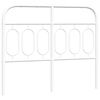 vidaXL Tăblie de pat de schimb metalică, alb, 120 cm