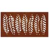 vidaXL Decorație perete de grădină 105x55 cm design frunze oțel Corten