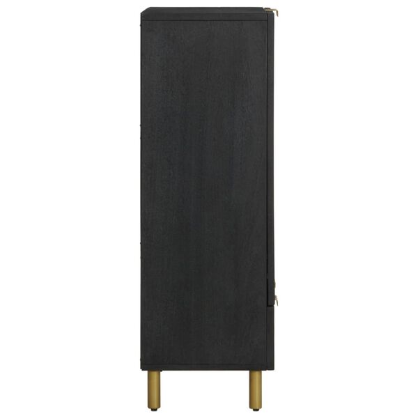 vidaXL Dulap înalt, negru, 60x33x100 cm, lemn prelucrat