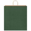 vidaXL Saci de h&acirc;rtie 50 buc cu m&acirc;nere verde 45x17x48 cm