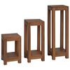 vidaXL Suport pentru plante 3 buc. natural 25 x 25 x 80 cm