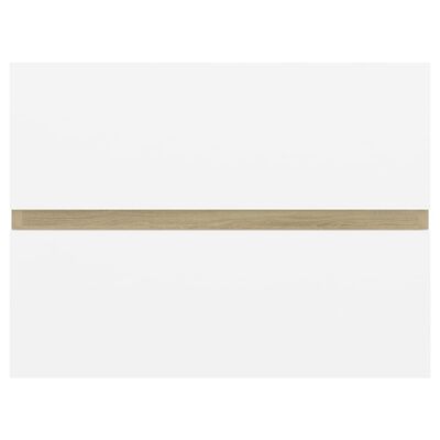 vidaXL Dulap de chiuvetă, alb și stejar sonoma, 60x38,5x45 cm, PAL