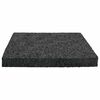 vidaXL Pat din granulate de cauciuc Negru 9 x 9 x 1 cm Cauciuc