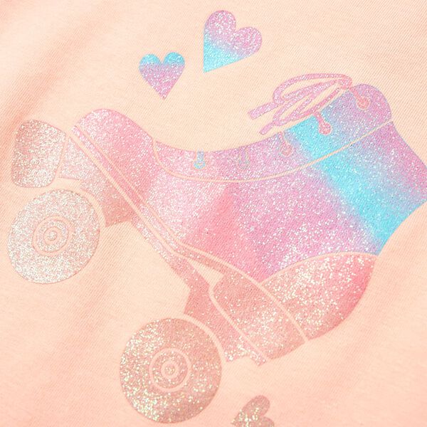 Tricou pentru copii portocaliu deschis, 104