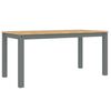 vidaXL Masă de sufragerie PANAMA, gri, 160x80x75 cm, lemn masiv pin