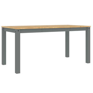 vidaXL Masă de sufragerie PANAMA, gri, 160x80x75 cm, lemn masiv pin