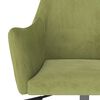 vidaXL Scaune de bucătărie pivotante, 4 buc., verde deschis, catifea