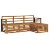 vidaXL Set de canapele de exterior 4 buc. natural