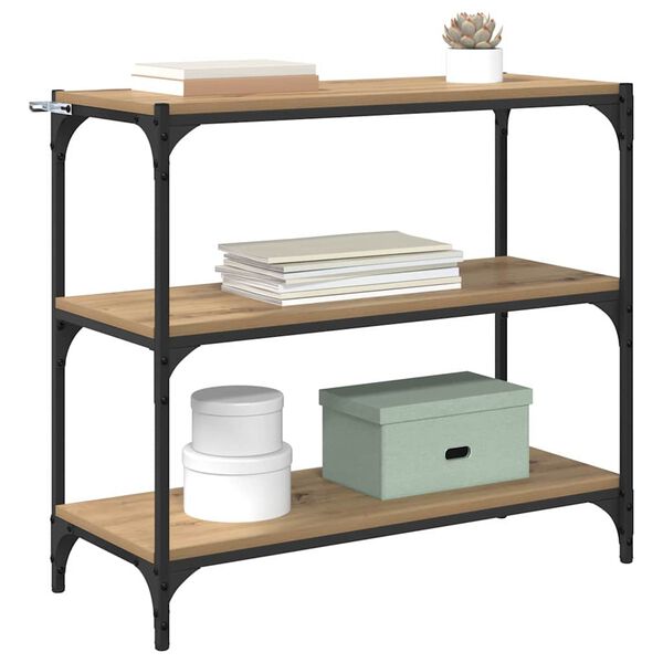 vidaXL Dulap pentru cărți Stejar Artizanal 80 x 33 x 70,5 cm