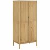vidaXL Șifonier "FLORO", maro ceruit, 77x53x171 cm, lemn masiv pin