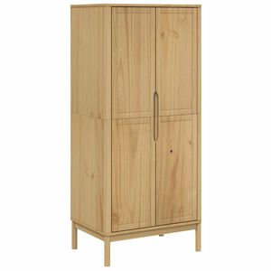 vidaXL Șifonier "FLORO", maro ceruit, 77x53x171 cm, lemn masiv pin