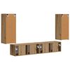 vidaXL Set Dulap pentru Televizor Montat pe Perete 4 pcs Lemn compozit