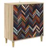 vidaXL Bufet OMMEN Sonoma 69 x 33 x 75 cm Lemn prelucrat