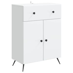 vidaXL Bufet cu sertar Alb 66 x 34,5 x 90 cm Lemn prelucrat